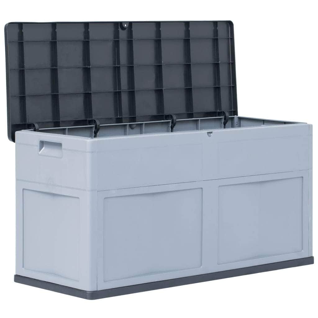 Garden Storage Box  Grey Black