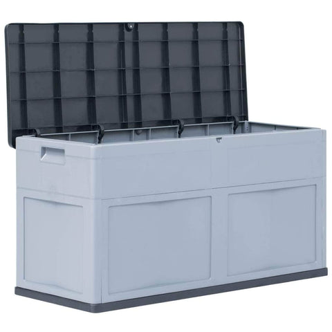 Garden Storage Box  Grey Black