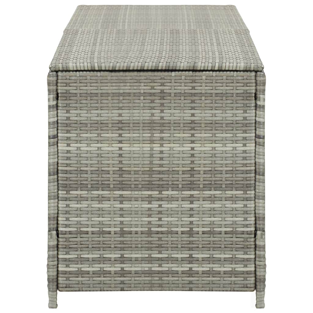 Garden Storage  Box Poly Rattan Grey