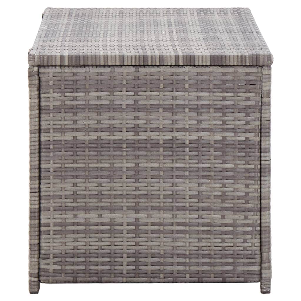 Garden Storage Box Poly Rattan Grey