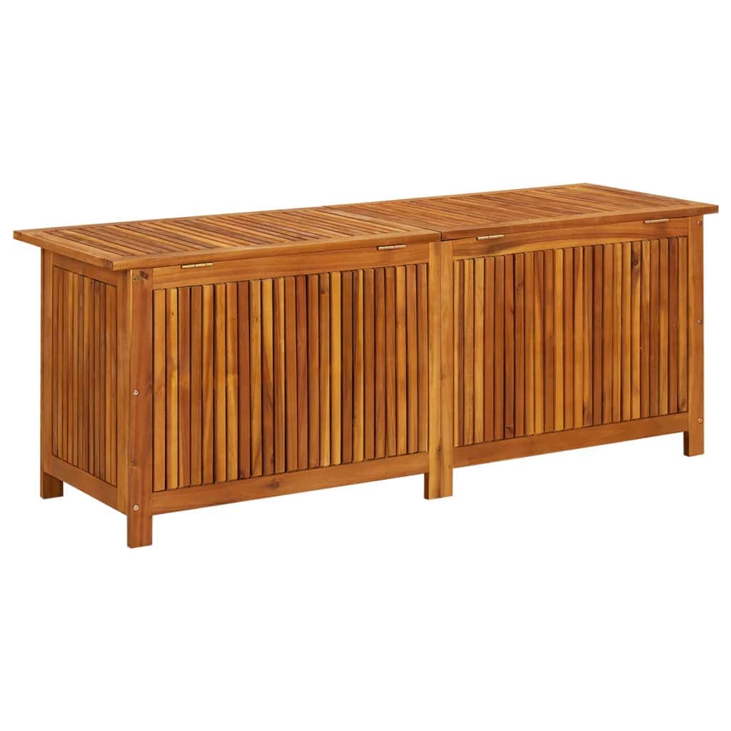 Garden Storage Box Solid Wood Acacia | Outdoor Storage Boxes
