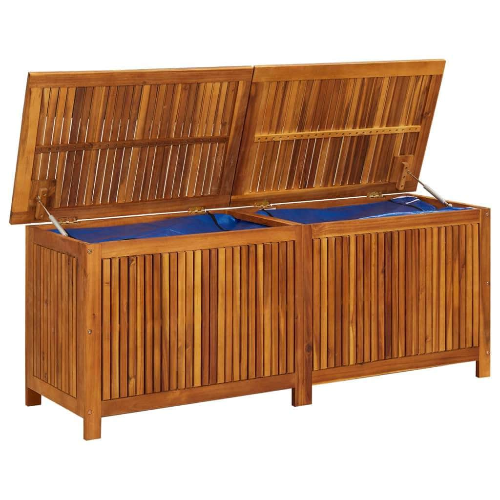 Garden Storage Box Solid Wood Acacia | Wood finish