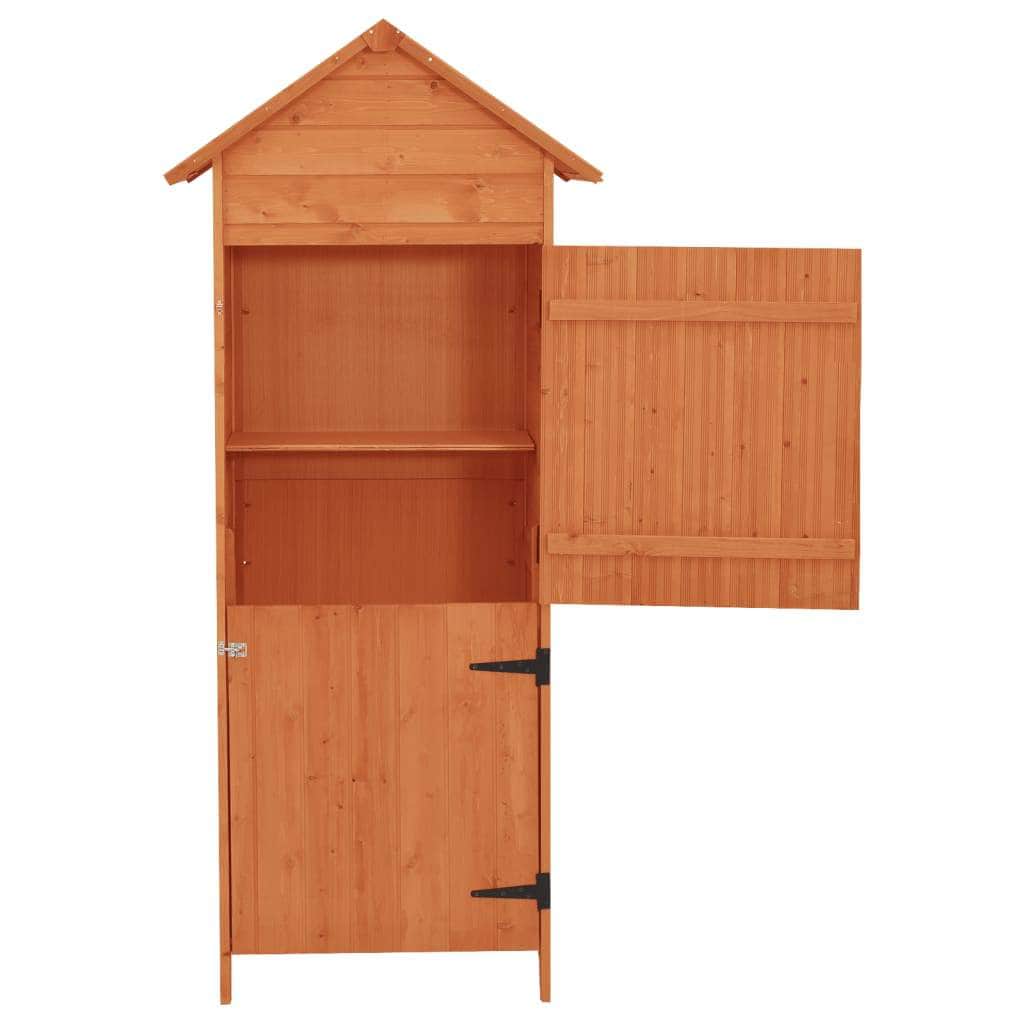 Garden Storage Cabinet Brown