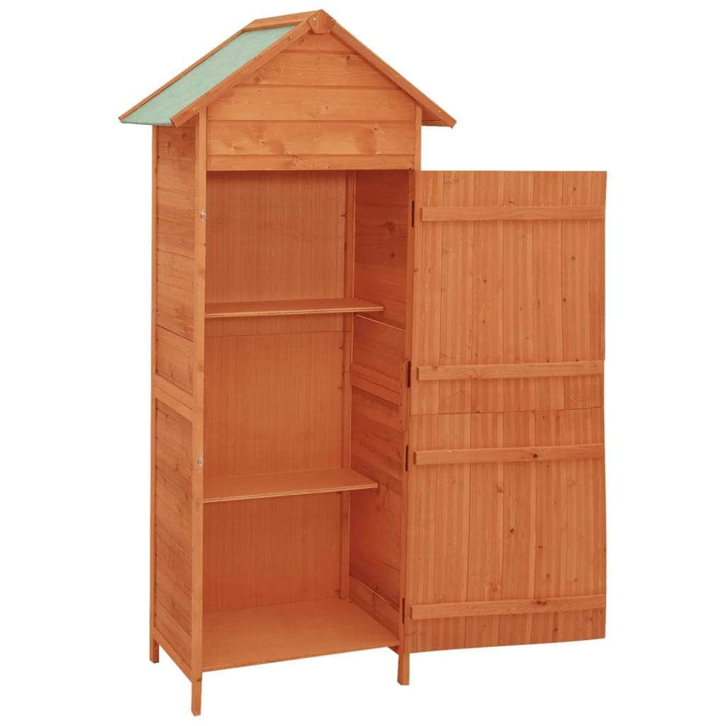Garden Storage Cabinet Brown