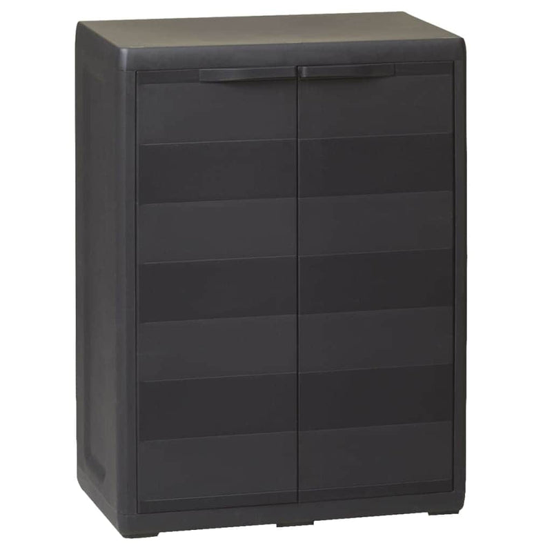 Garden Storage Cabinet with 1 Shelf Black - Simple deals