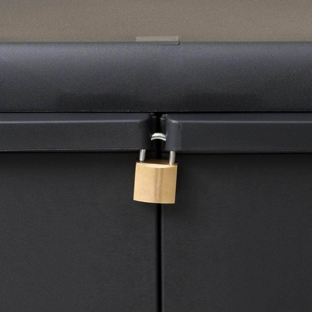 Garden Storage Cabinet with 2 Shelves Black - Simple deals