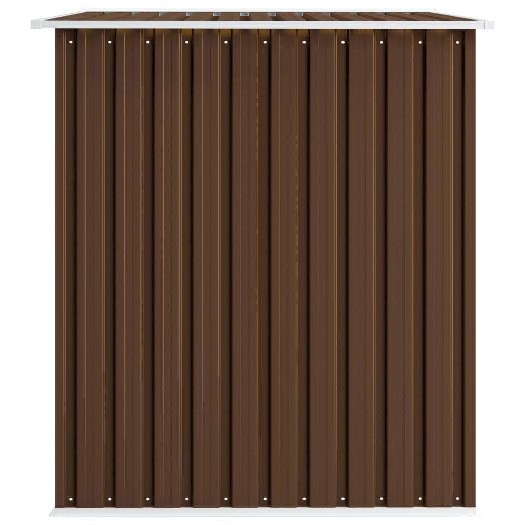 Garden Storage Shed Brown Steel