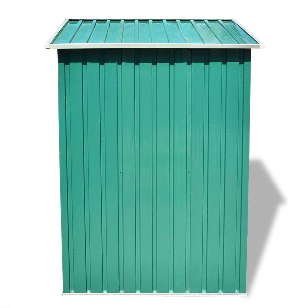 Garden Storage Shed Green Metal
