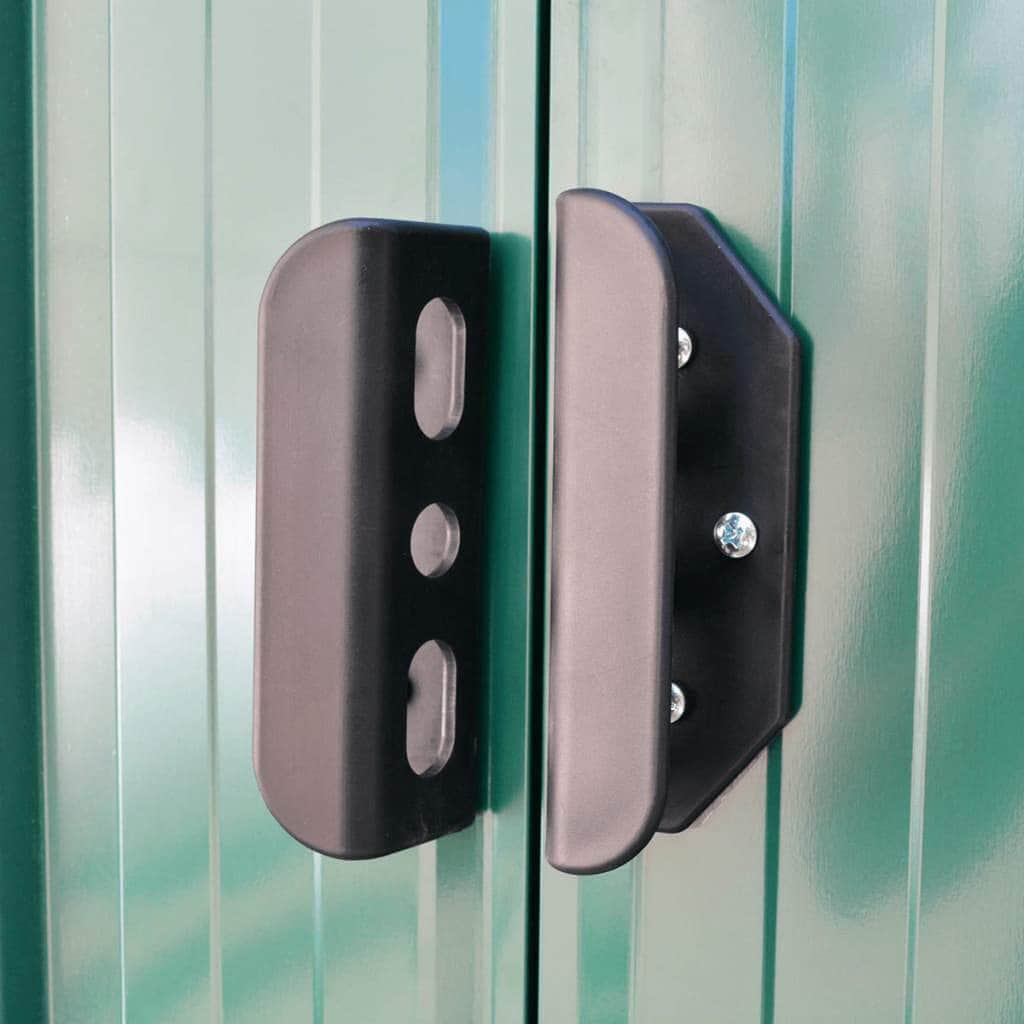 Garden Storage Shed Green Metal
