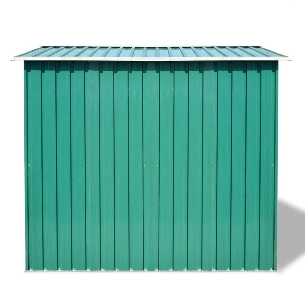 Garden Storage Shed Green Metal