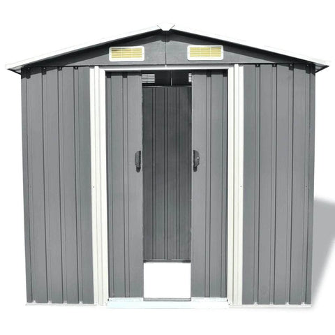 Garden Storage Shed Grey-Metal