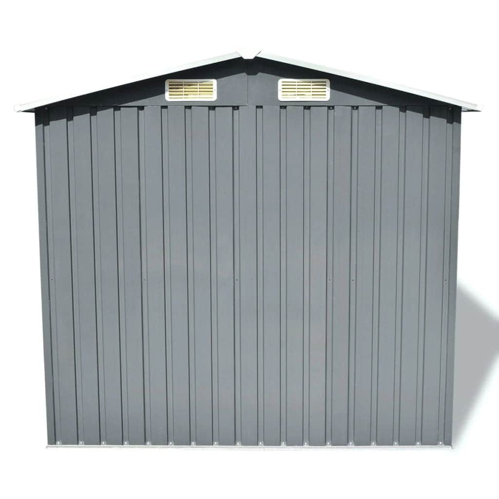 Garden Storage Shed Grey - Metal - Simple deals