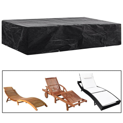 Garden Sunlounger Cover 8 Eyelets