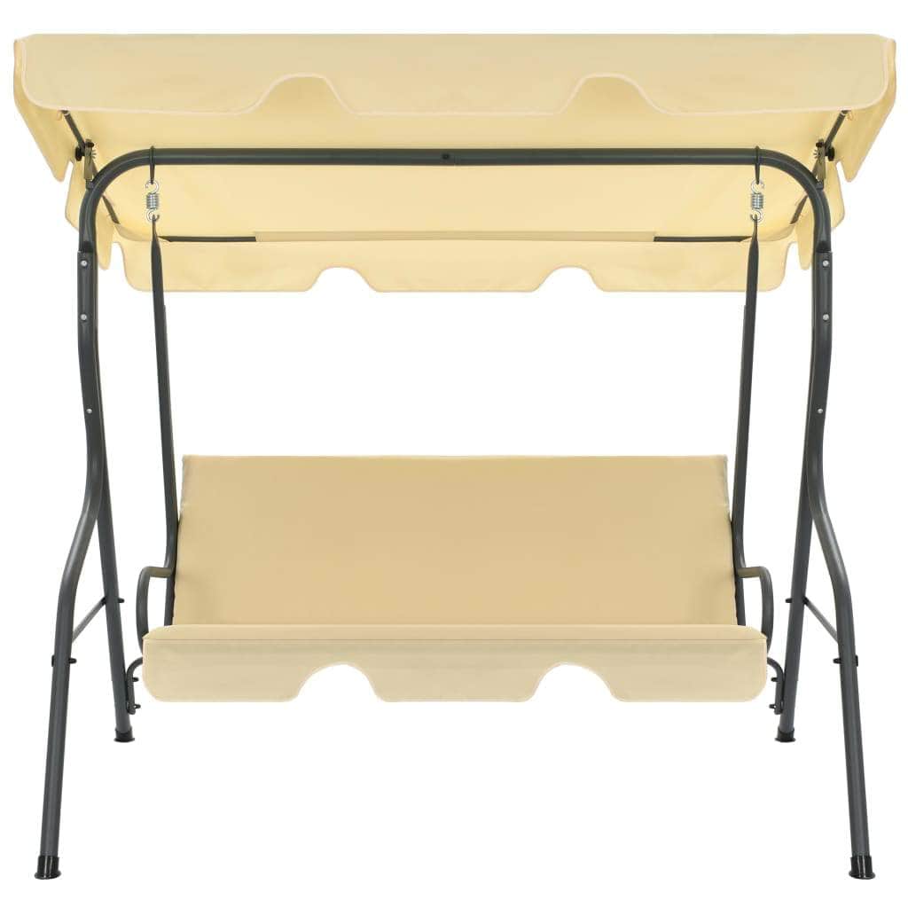 Garden Swing Chair Cream White