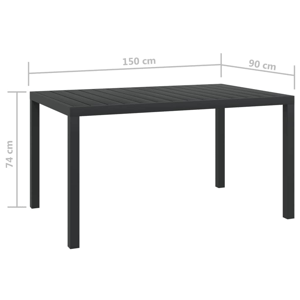 Garden Table Aluminium and WPC - Simple deals