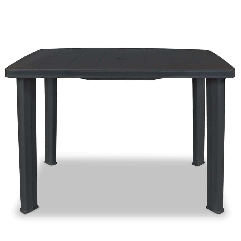 Garden Table Anthracite Plastic