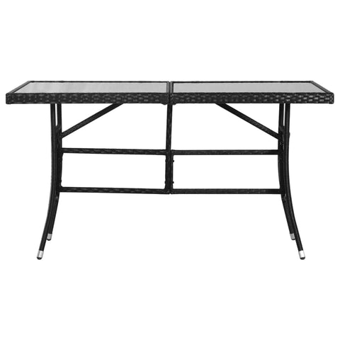 Garden Table (Black ) Poly Rattan