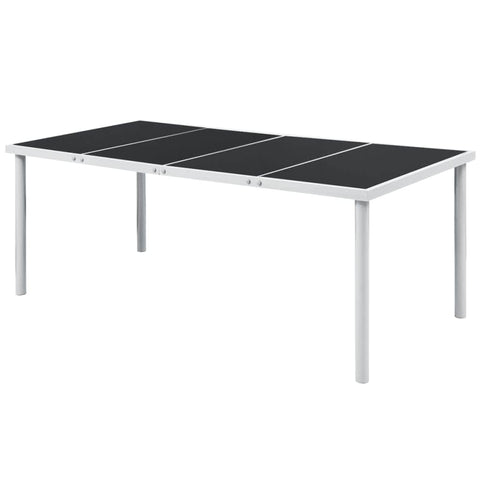 Garden Table, Black Steel