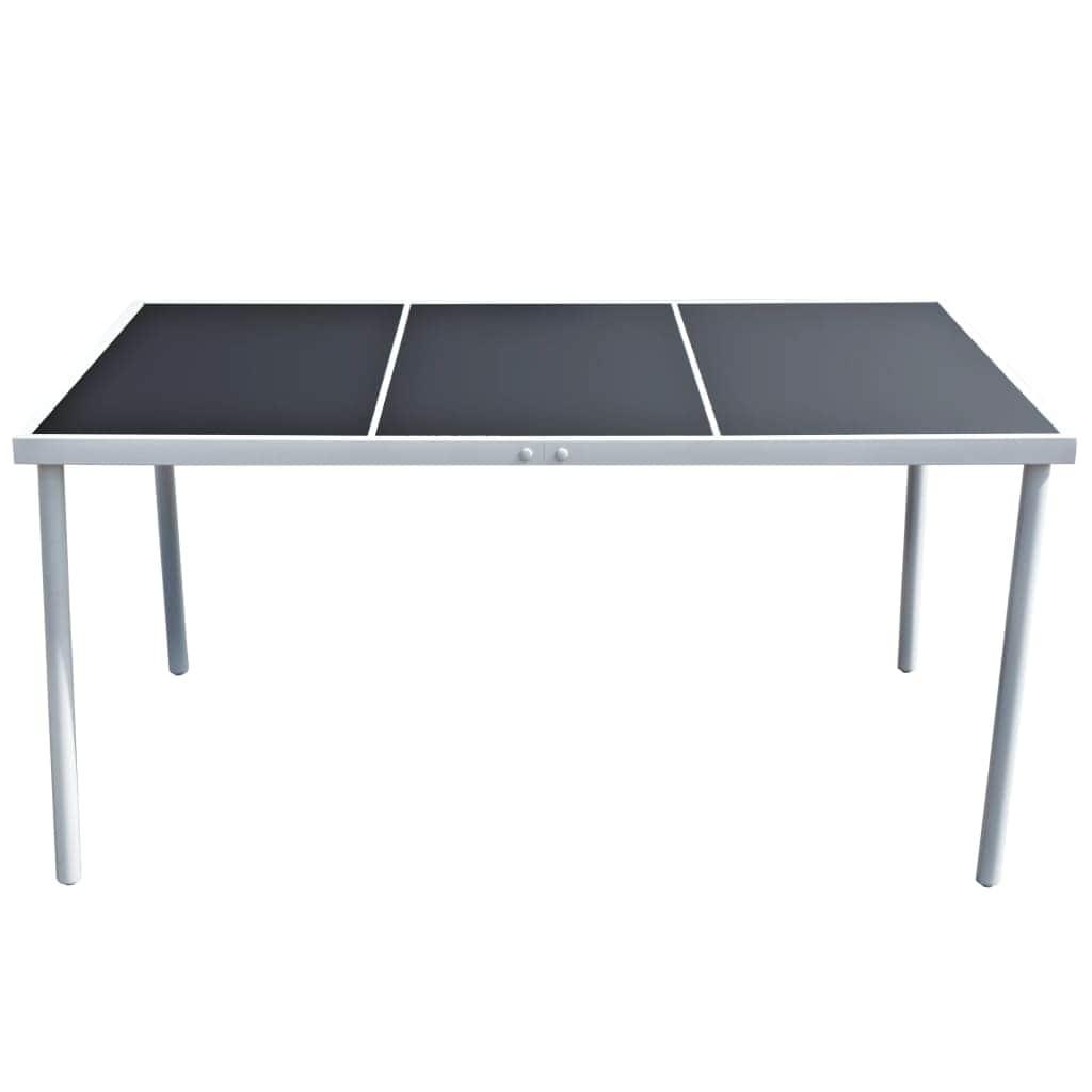 Garden Table Black Steel - Simple deals