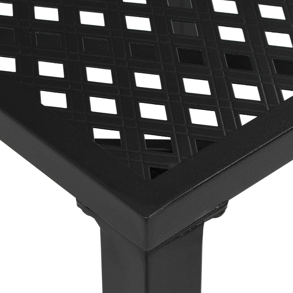 Garden Table Black Steel - Simple deals