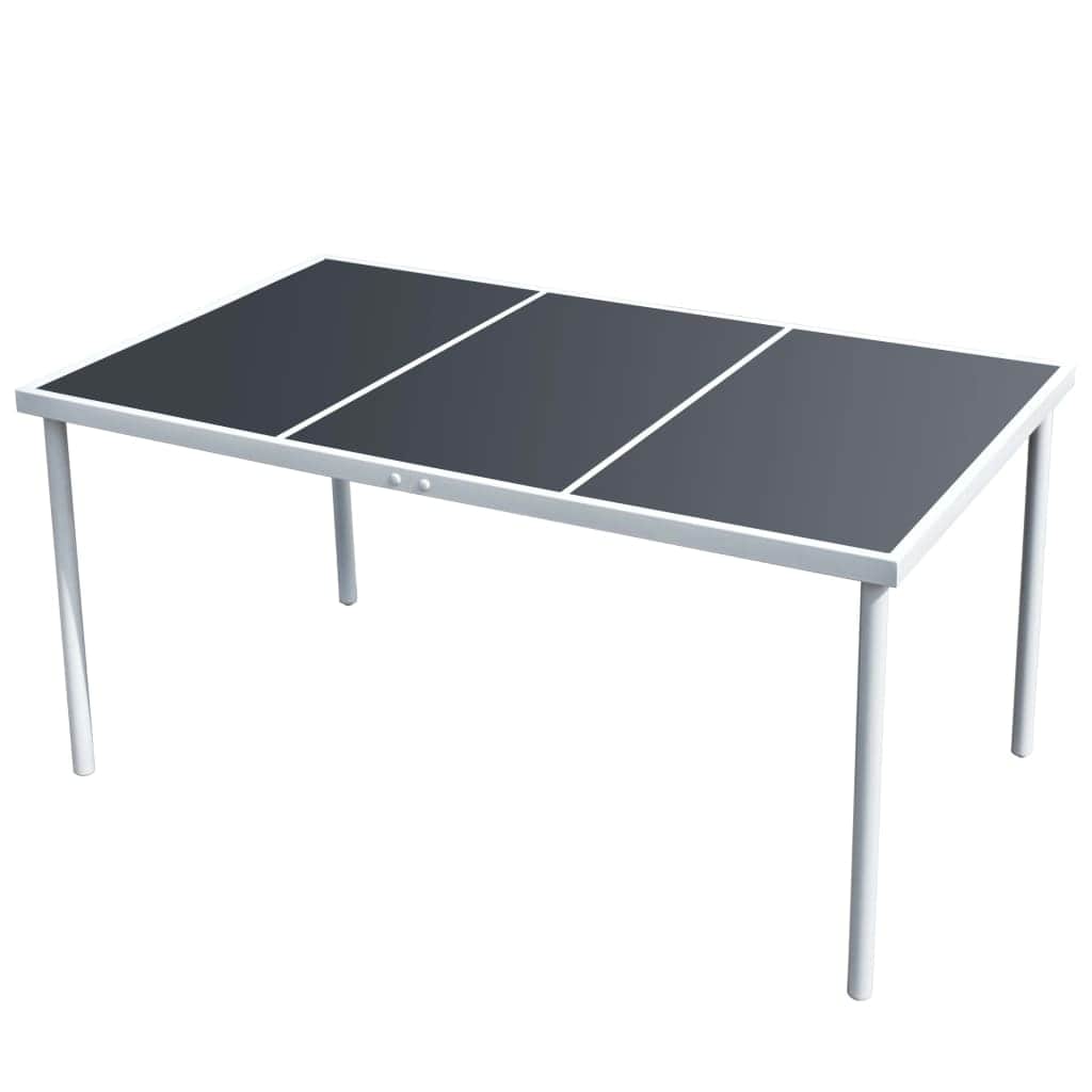 Garden Table Black Steel - Simple deals