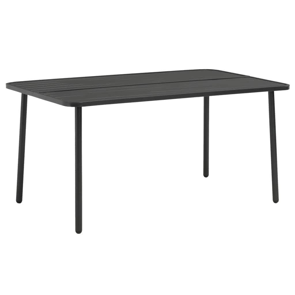 Garden Table Dark Grey Steel - Simple deals
