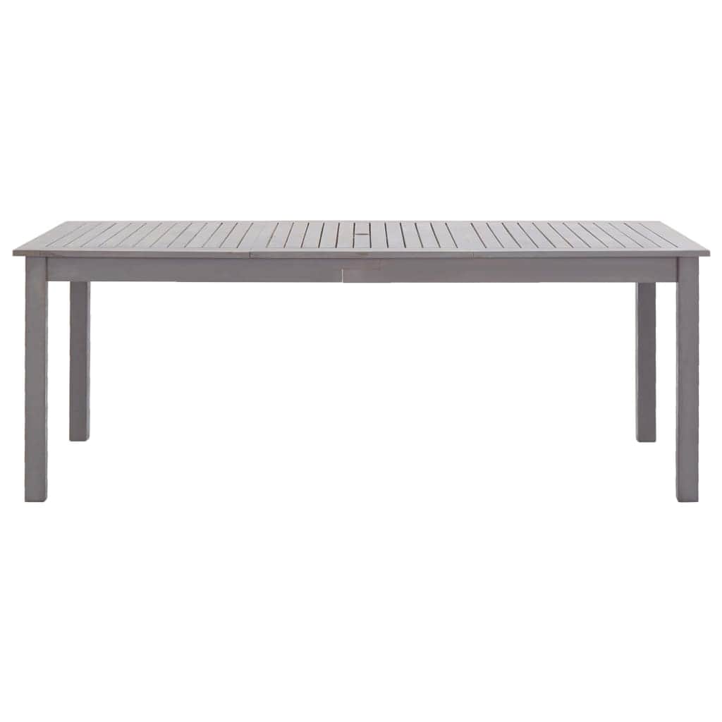 Grey colour - Garden Table Grey Wash Solid Acacia Wood