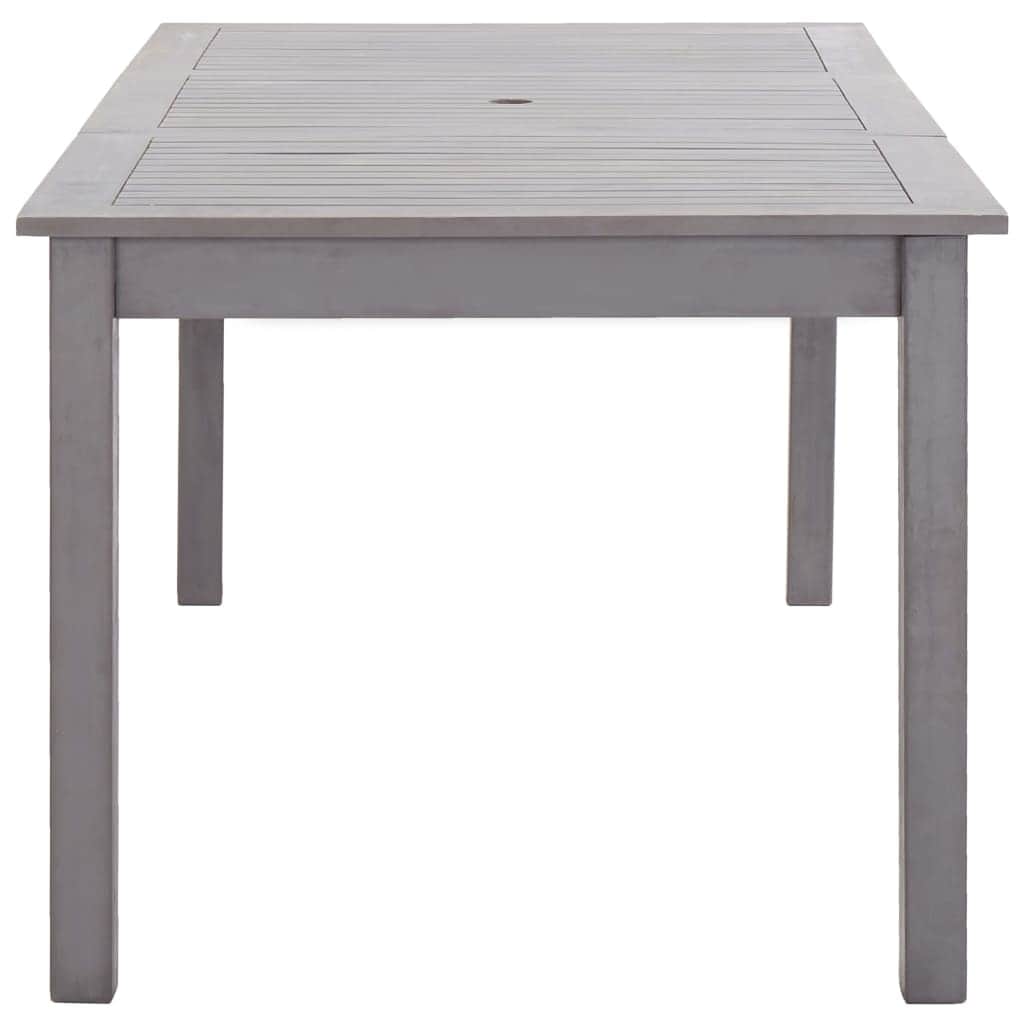 Garden Table Grey Wash Solid Acacia Wood