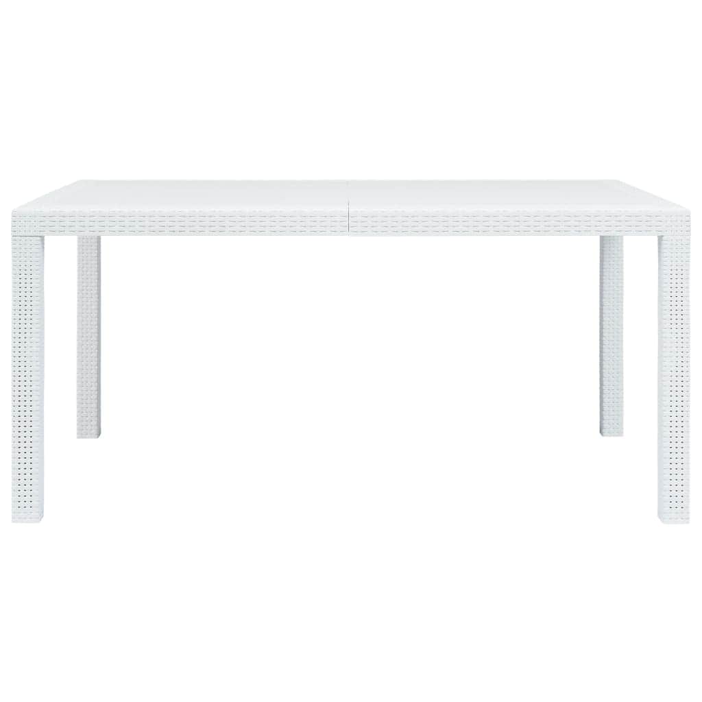 Garden Table Plastic Rattan Look
