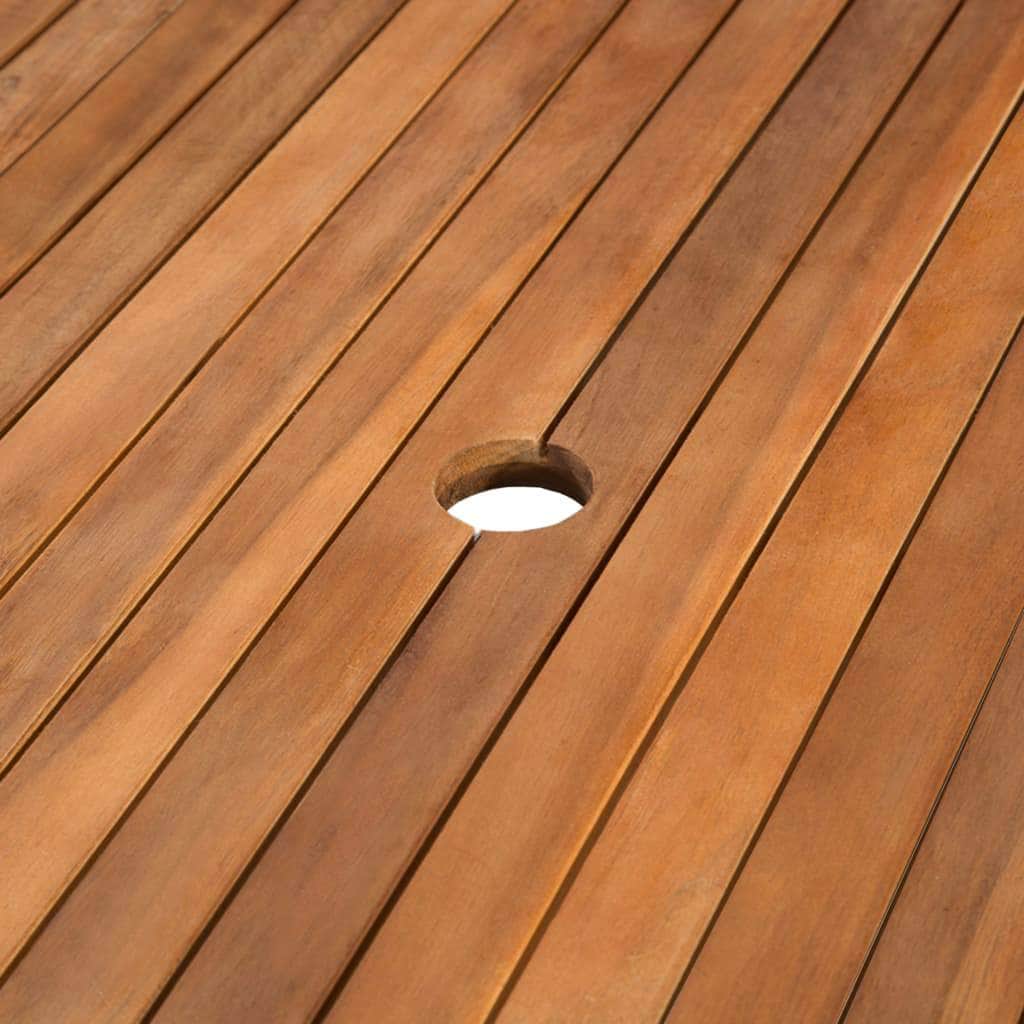 Garden Table  Solid Acacia Wood - Brown