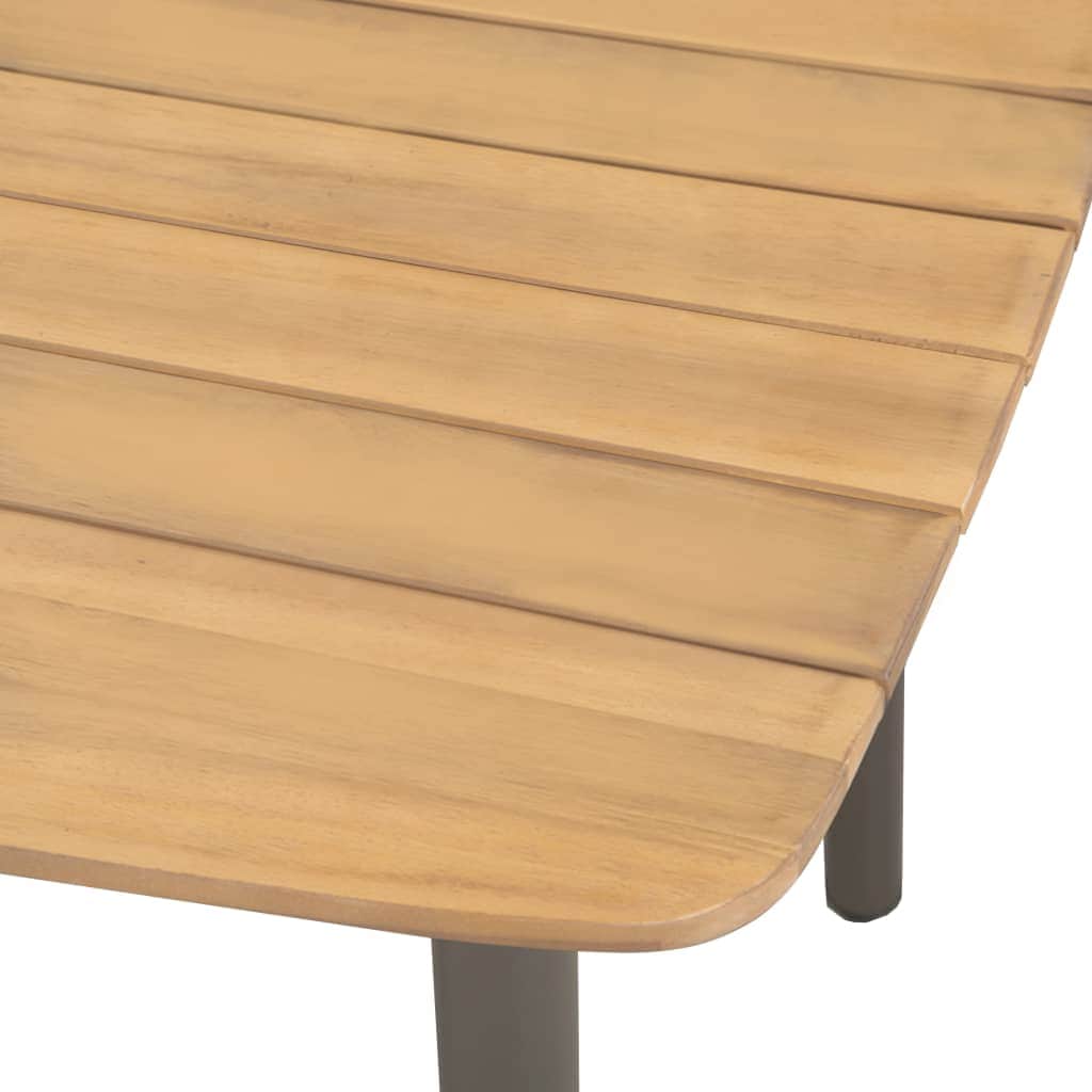 Garden Table Solid Acacia Wood & Steel
