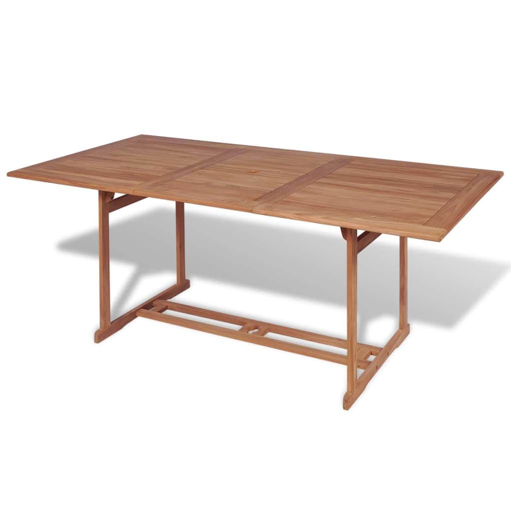 Garden Table, Solid Teak Wood - Simple deals