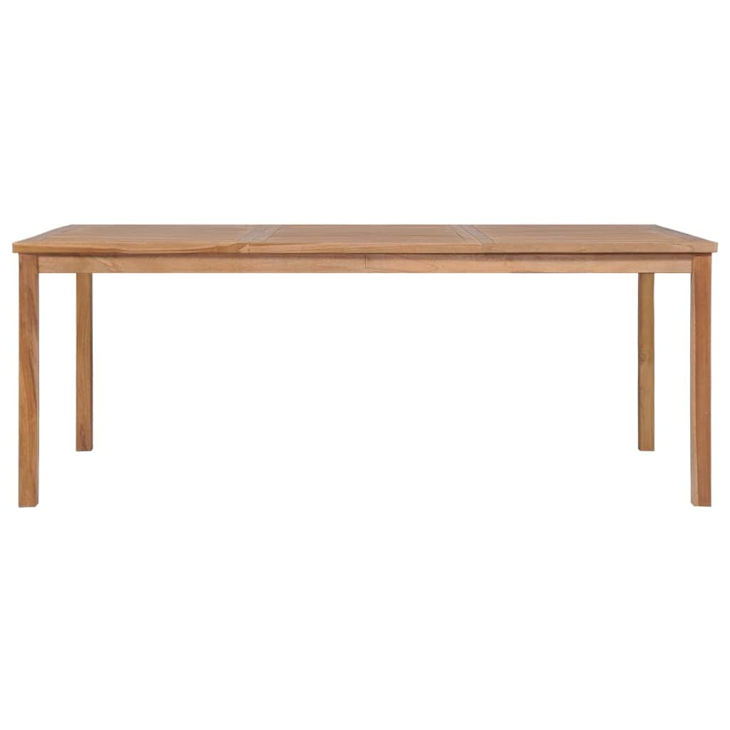 Garden Table Solid Teak Wood - Natural