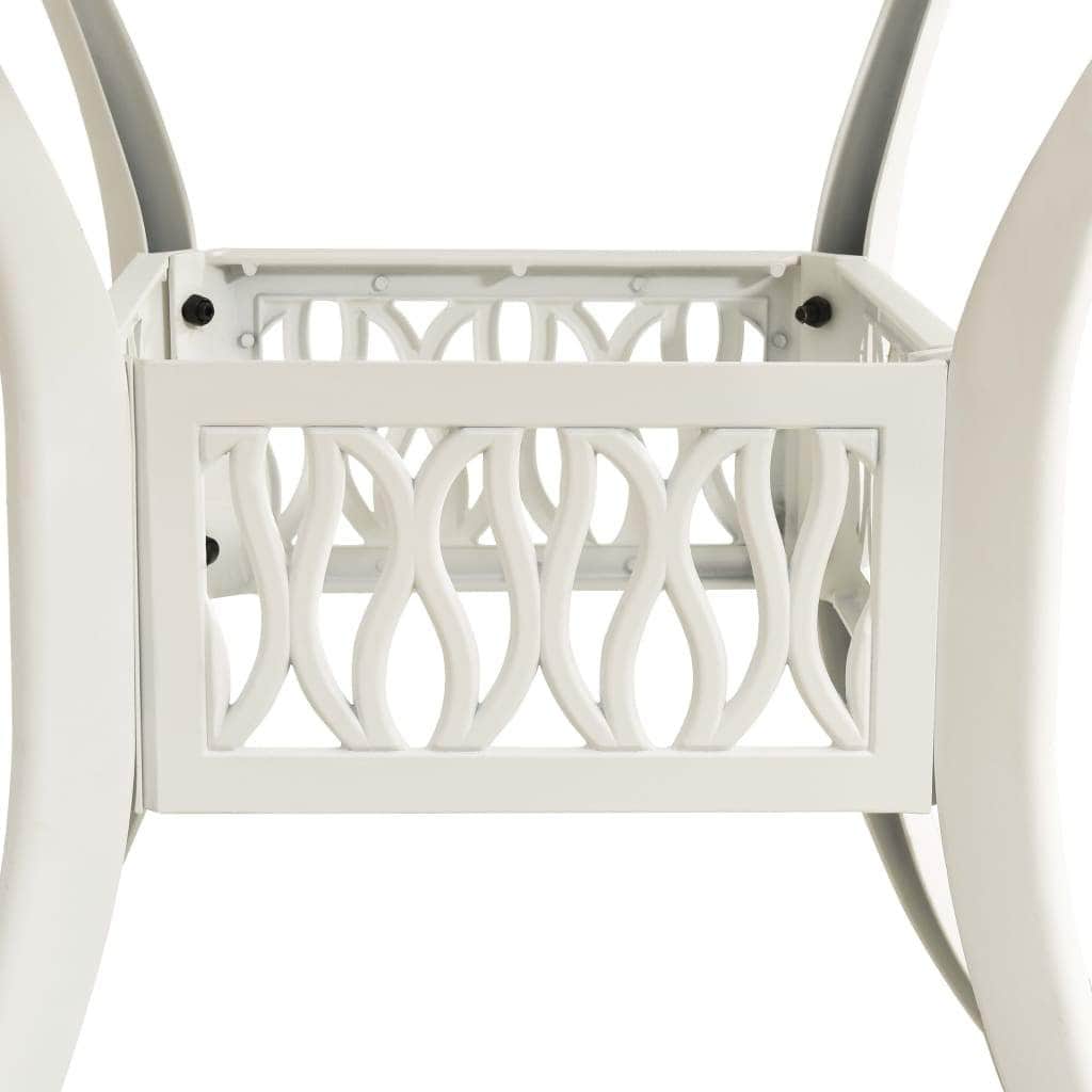 Garden Table White Cast Aluminium | Outdoor Tables