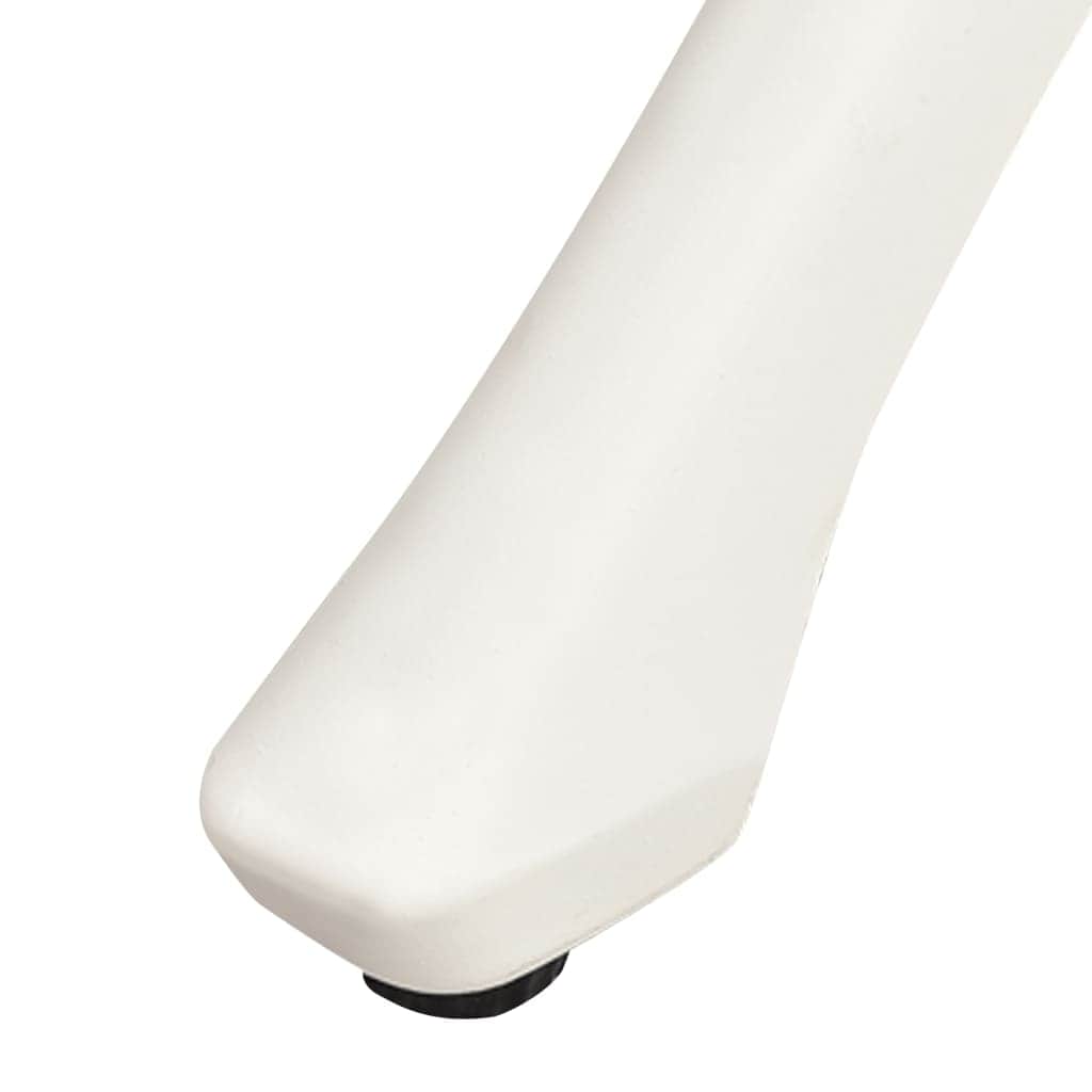 Garden Table White Cast Aluminium