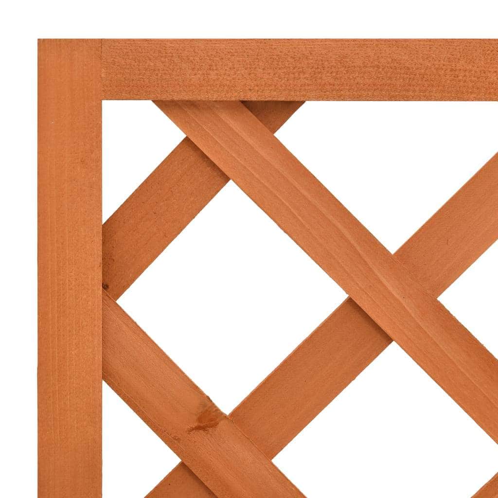 Garden Trellis Planter Orange Solid Firwood