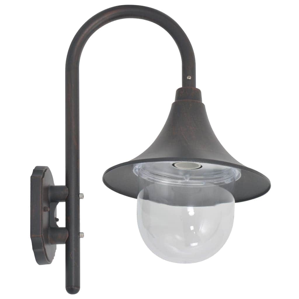 Garden Wall Lamp E27 42 cm Aluminium Bronze