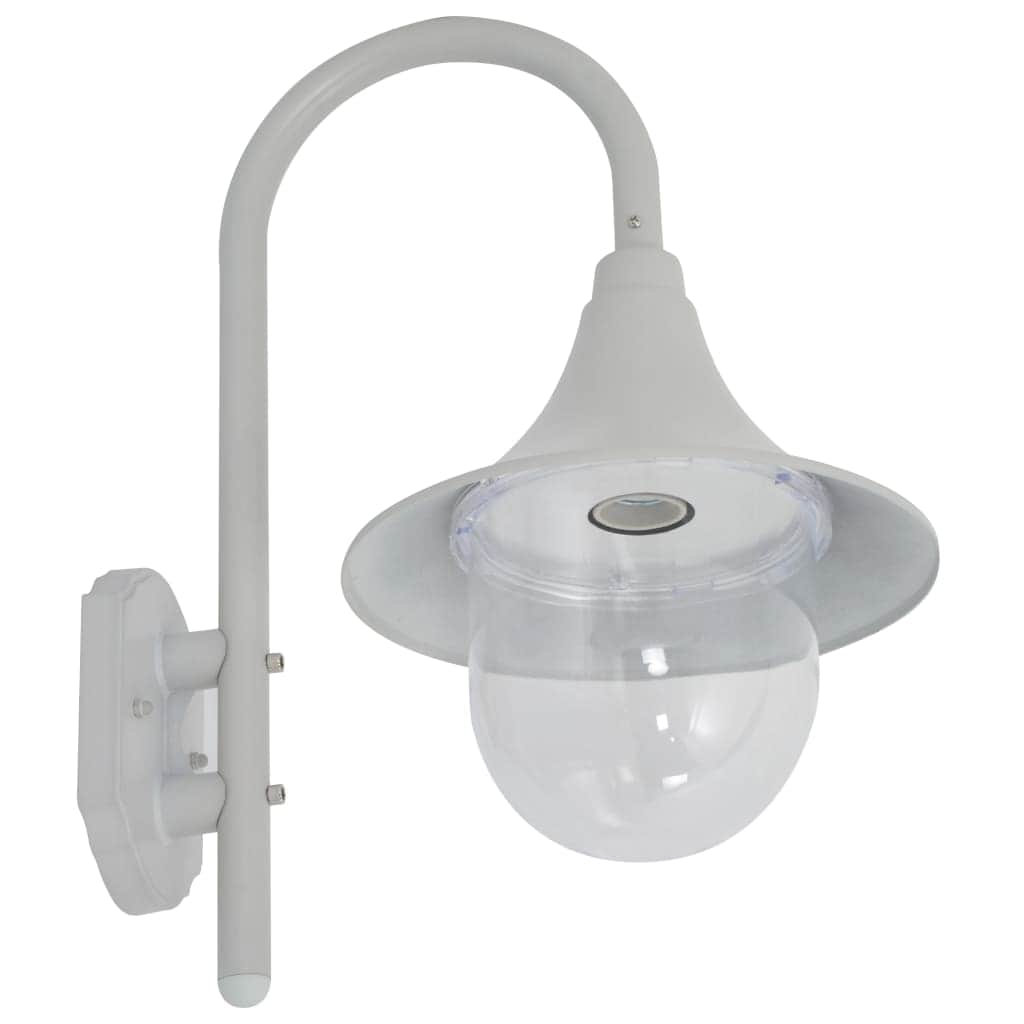 Garden Wall Lamp E27 42 cm Aluminium White - Simple deals