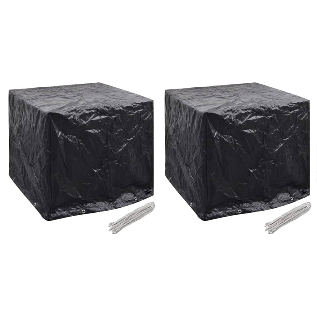 Garden Water Tank Covers 2 pcs 8 Eyelets