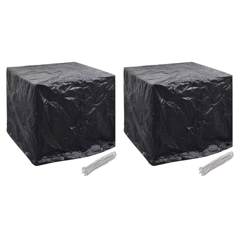 Garden Water Tank Covers 2 pcs 8 Eyelets