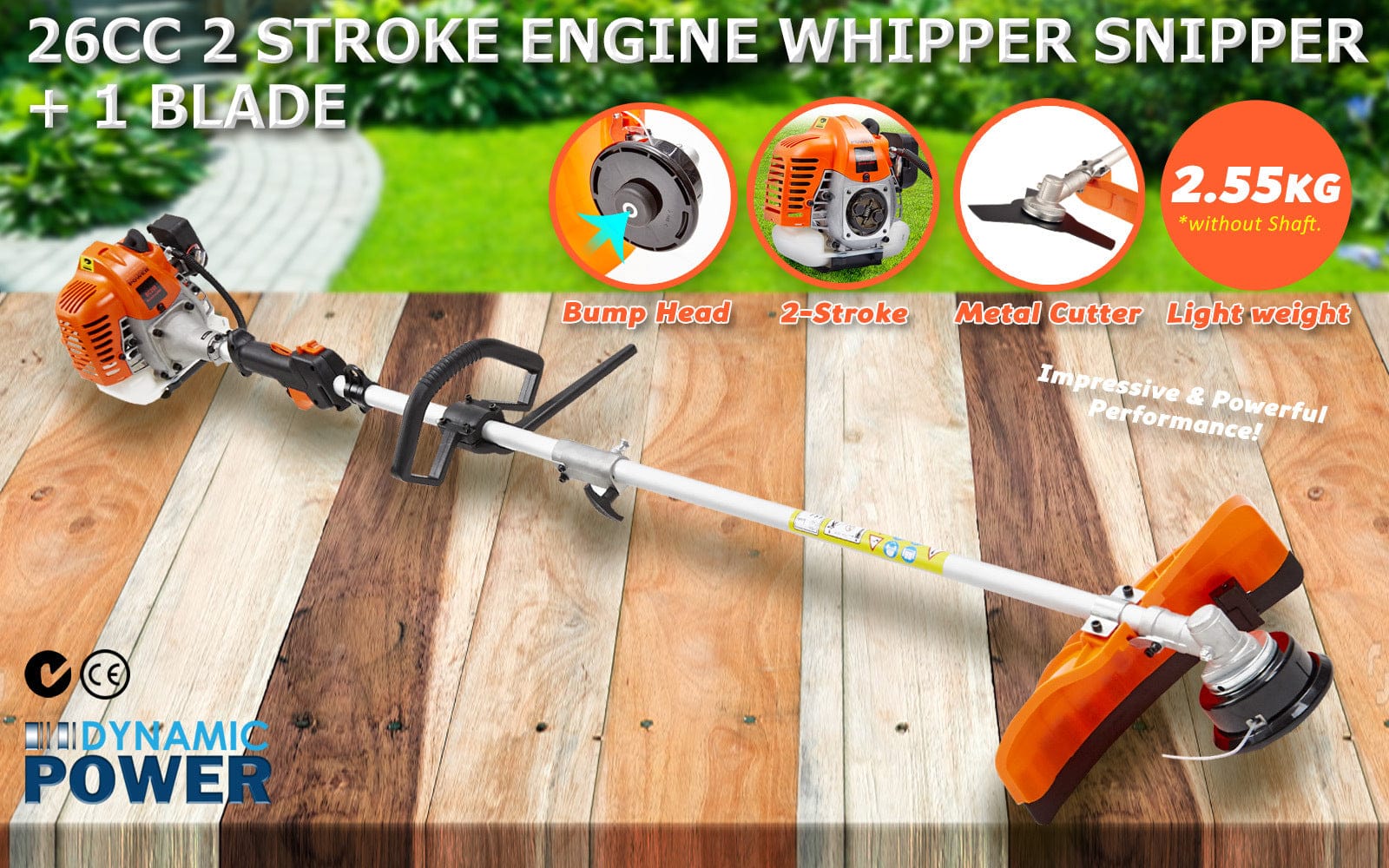 Garden Whipper Snipper Brush Cutter 26cc with 1 Blade - Gardening Tools - photo 19
