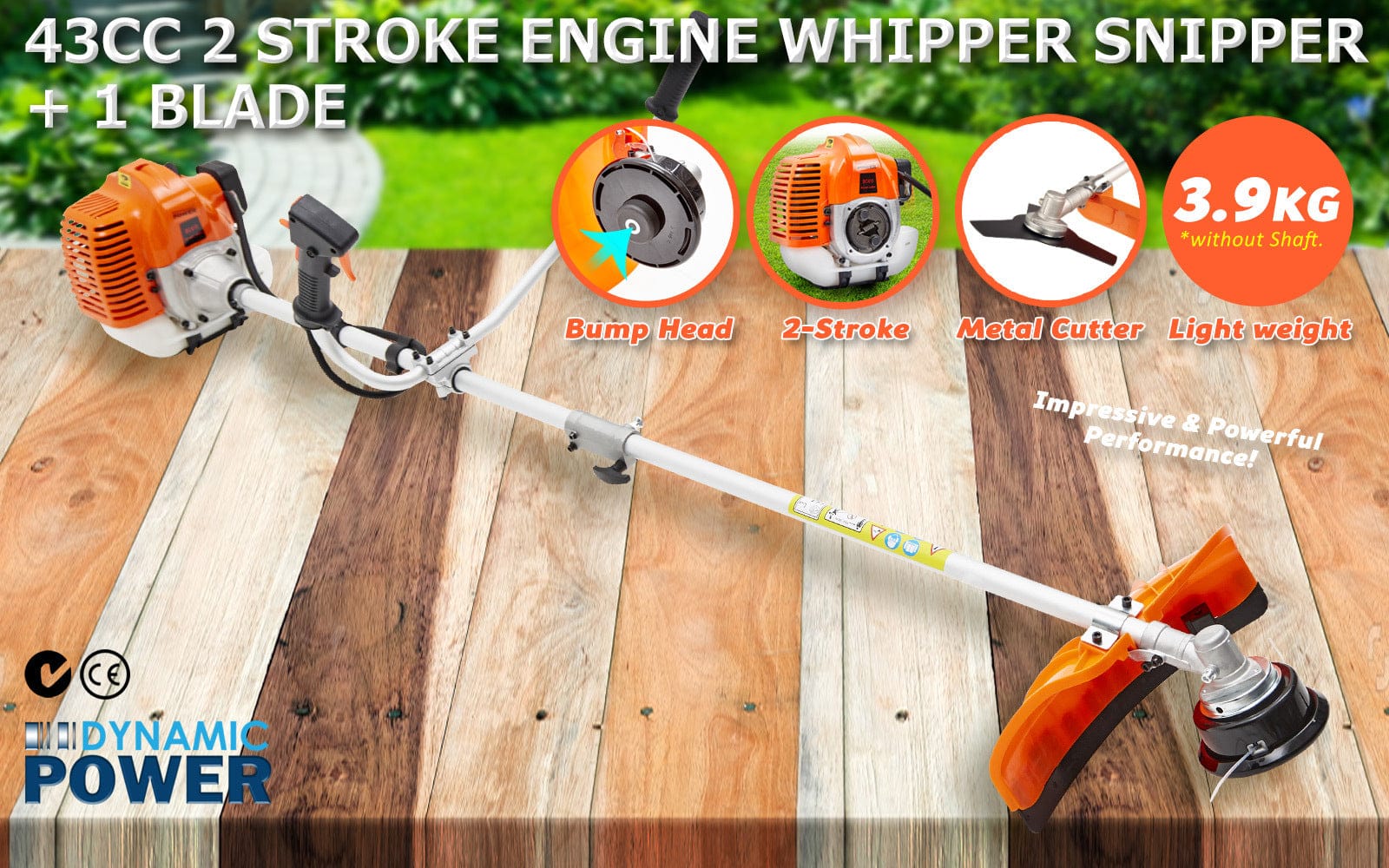 Garden Whipper Snipper Brush Cutter 43cc + 1 Blade - Gardening Tools - photo 19