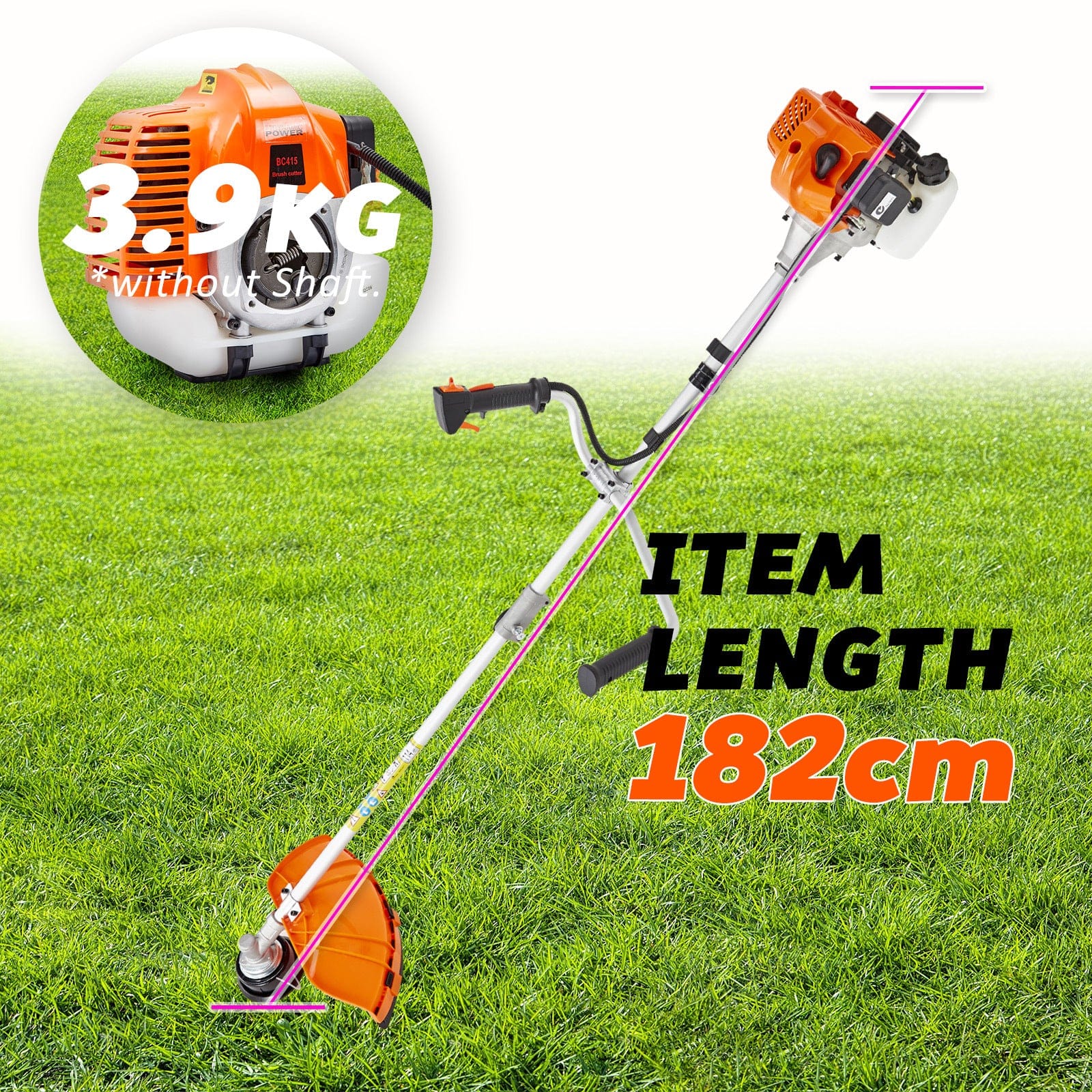 Garden Whipper Snipper Brush Cutter 43cc + 4 Blade | Gardening Tools - photo 21