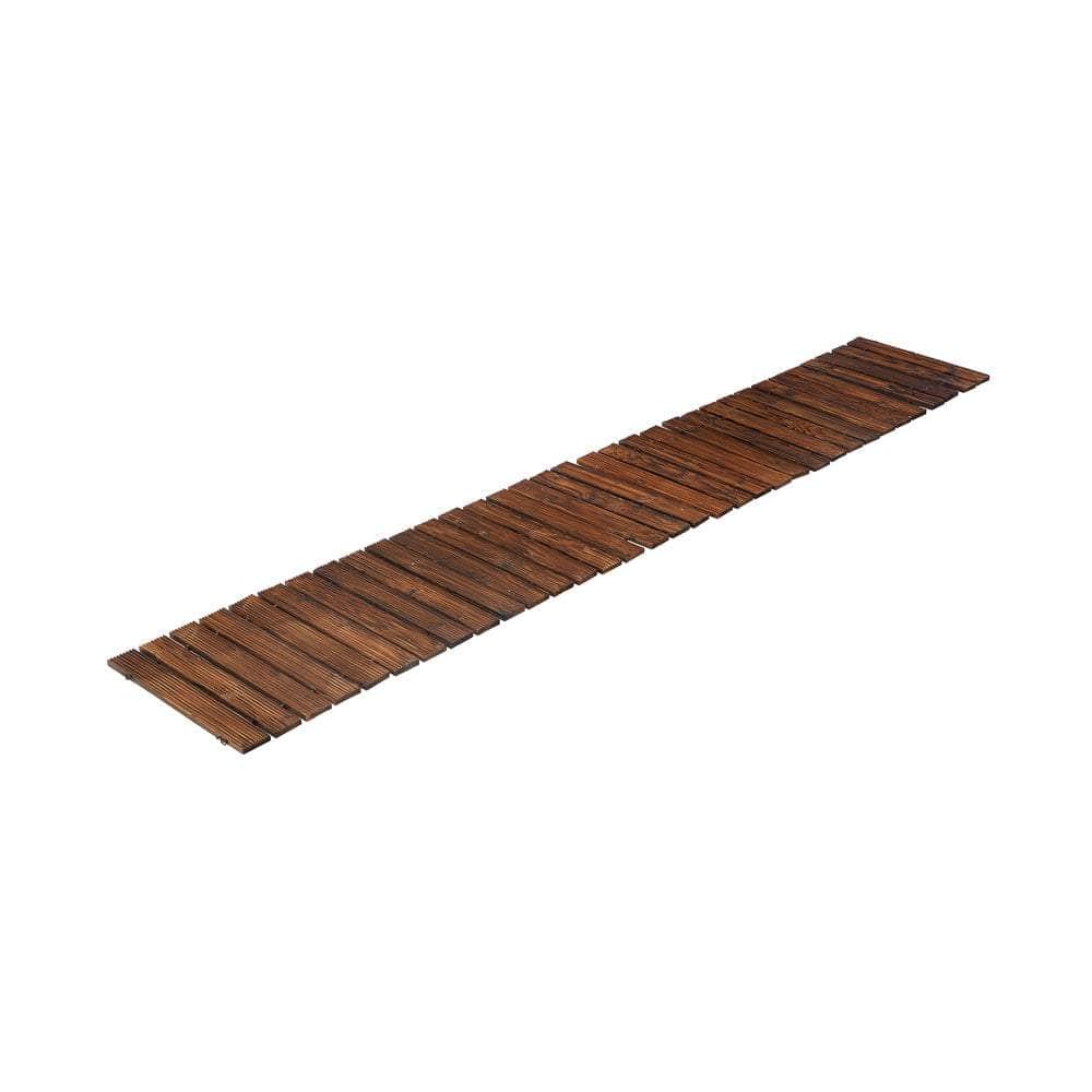Garden Wooden Pathway 8ft Straight Roll-Out