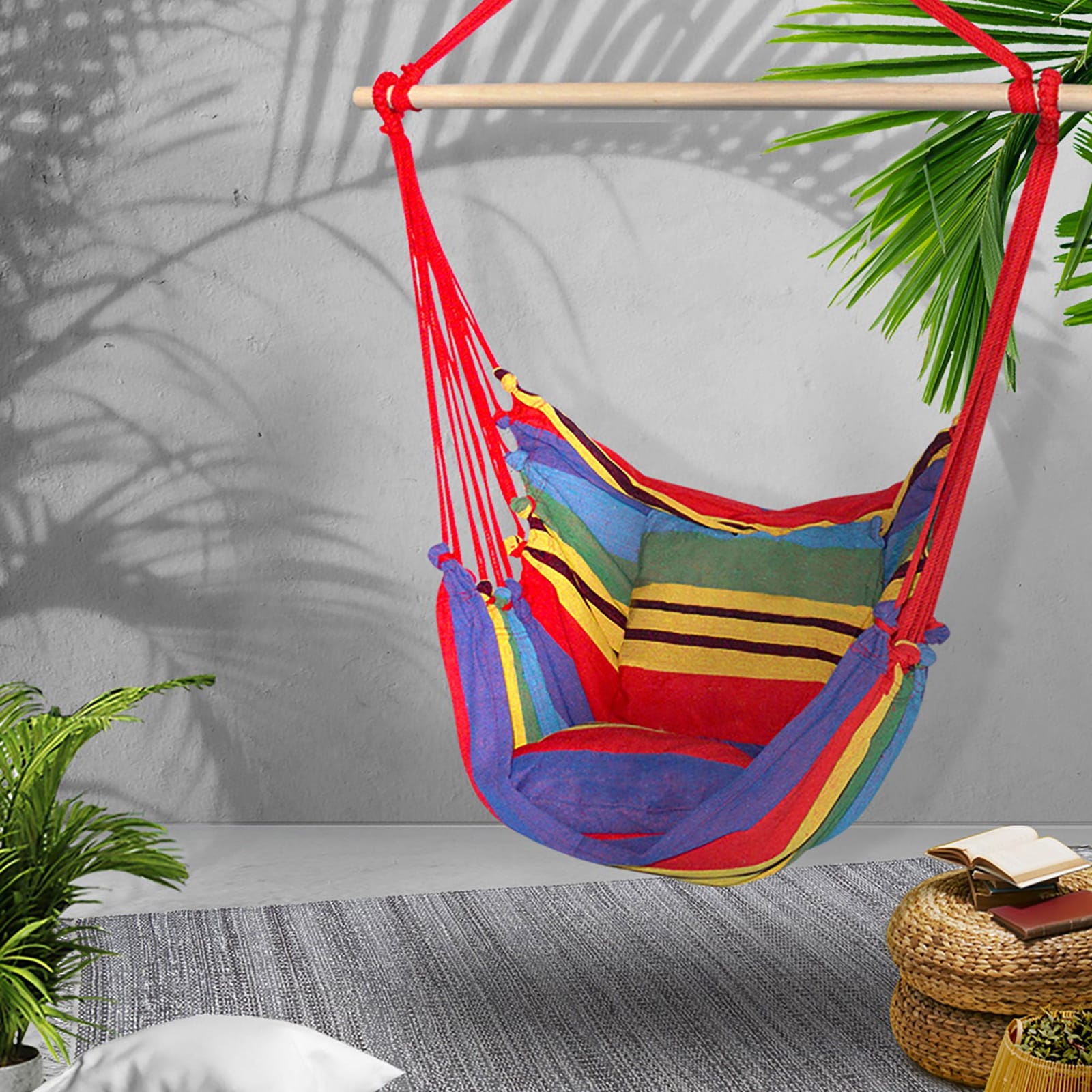 Hammock Chair Outdoor Camping Hanging Hammocks Cushion, Hammocks & Accessories