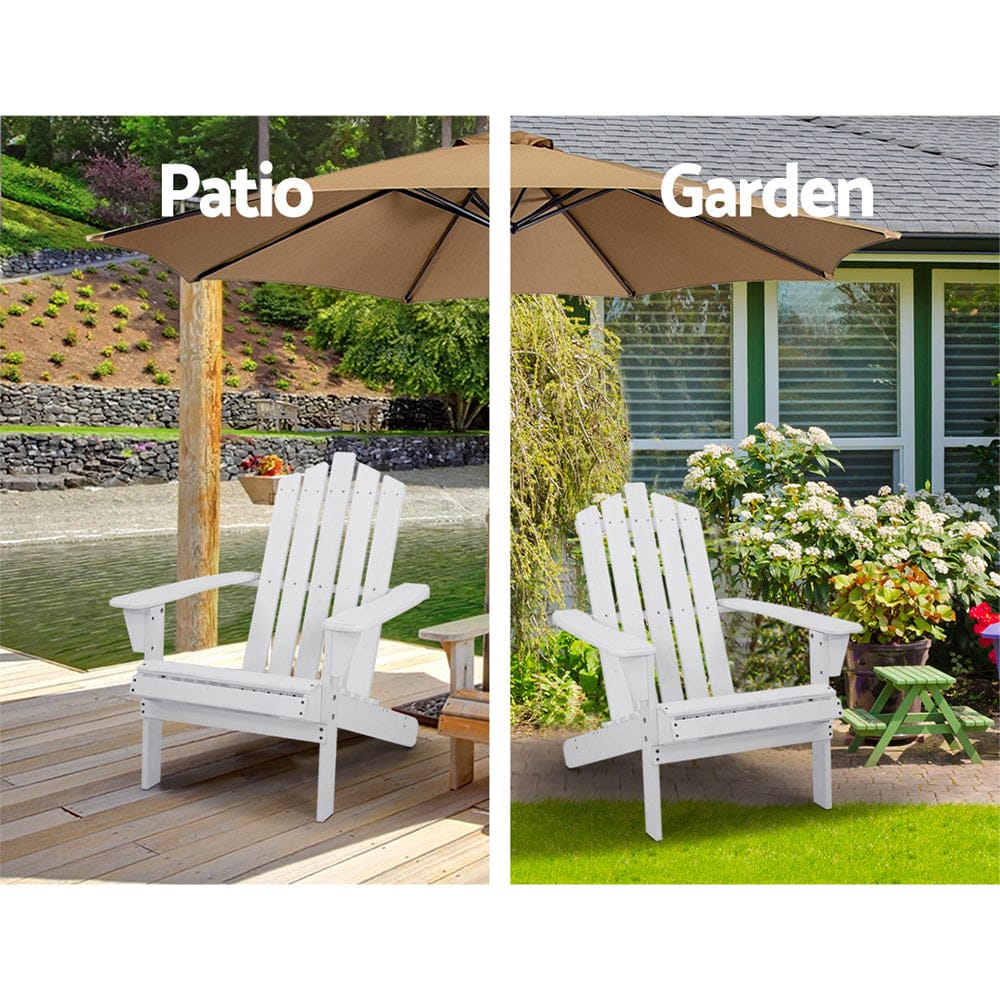 Gardeon Outdoor Sun Lounge Beach Chairs Table Setting Wooden Adirondack Patio Chair Lounges, Outdoor Chairs - photo 25