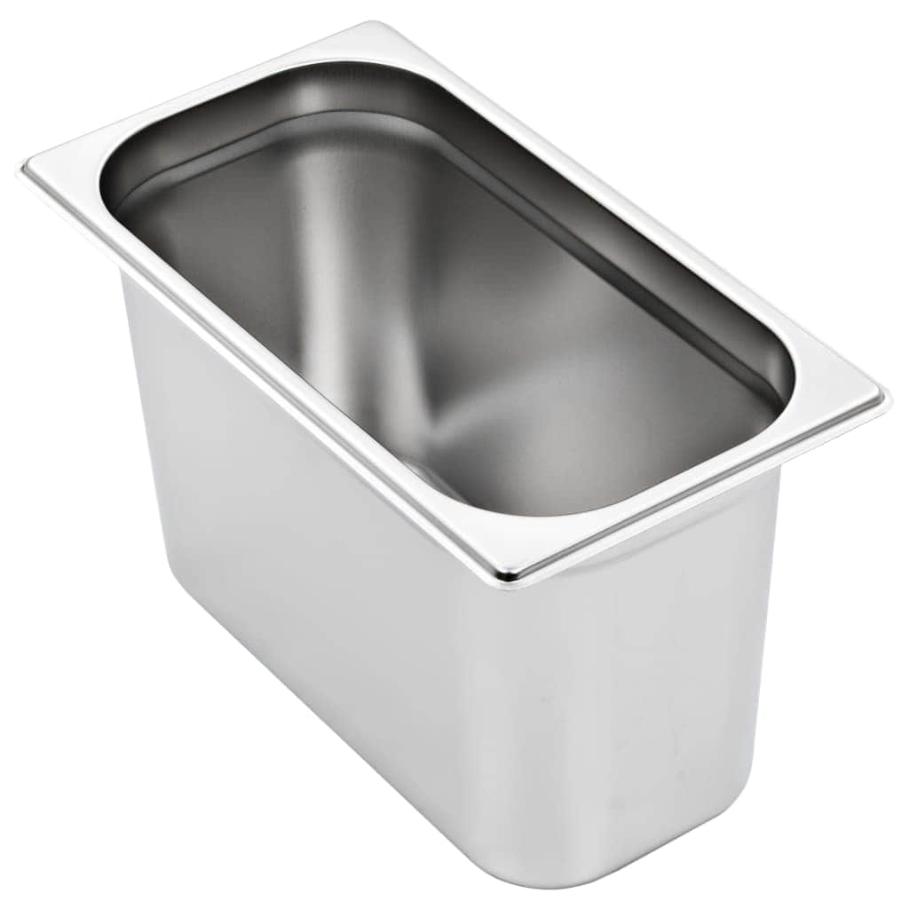 Gastronorm Containers 4 pcs GN 1/3 200 mm Stainless Steel