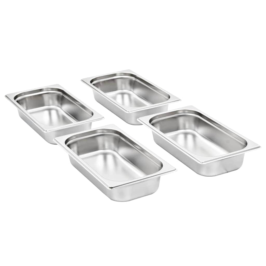 Gastronorm Containers 8 pcs GN 1/3 65 mm Stainless Steel