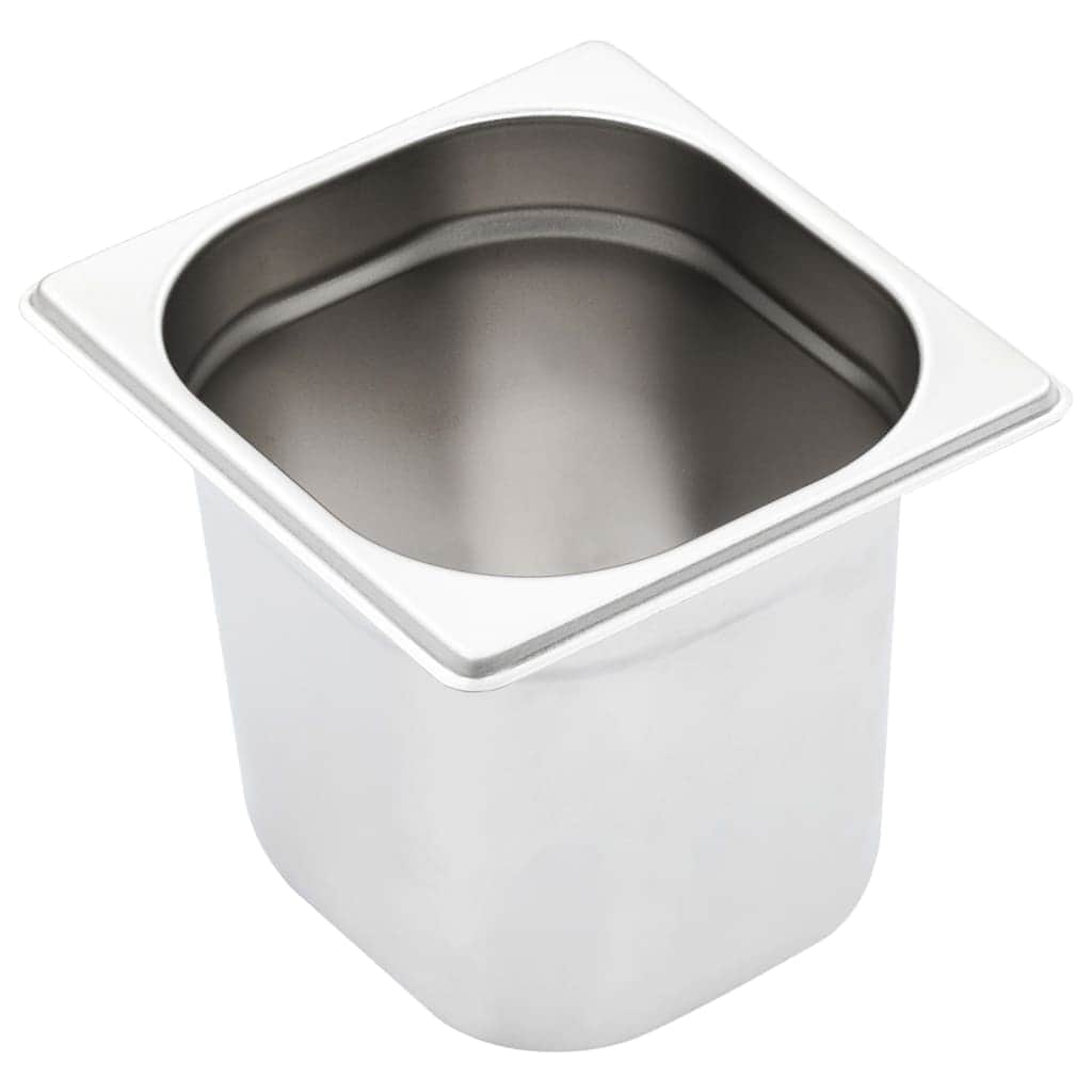 Gastronorm Containers 8 pcs GN 1/6 150 mm Stainless Steel