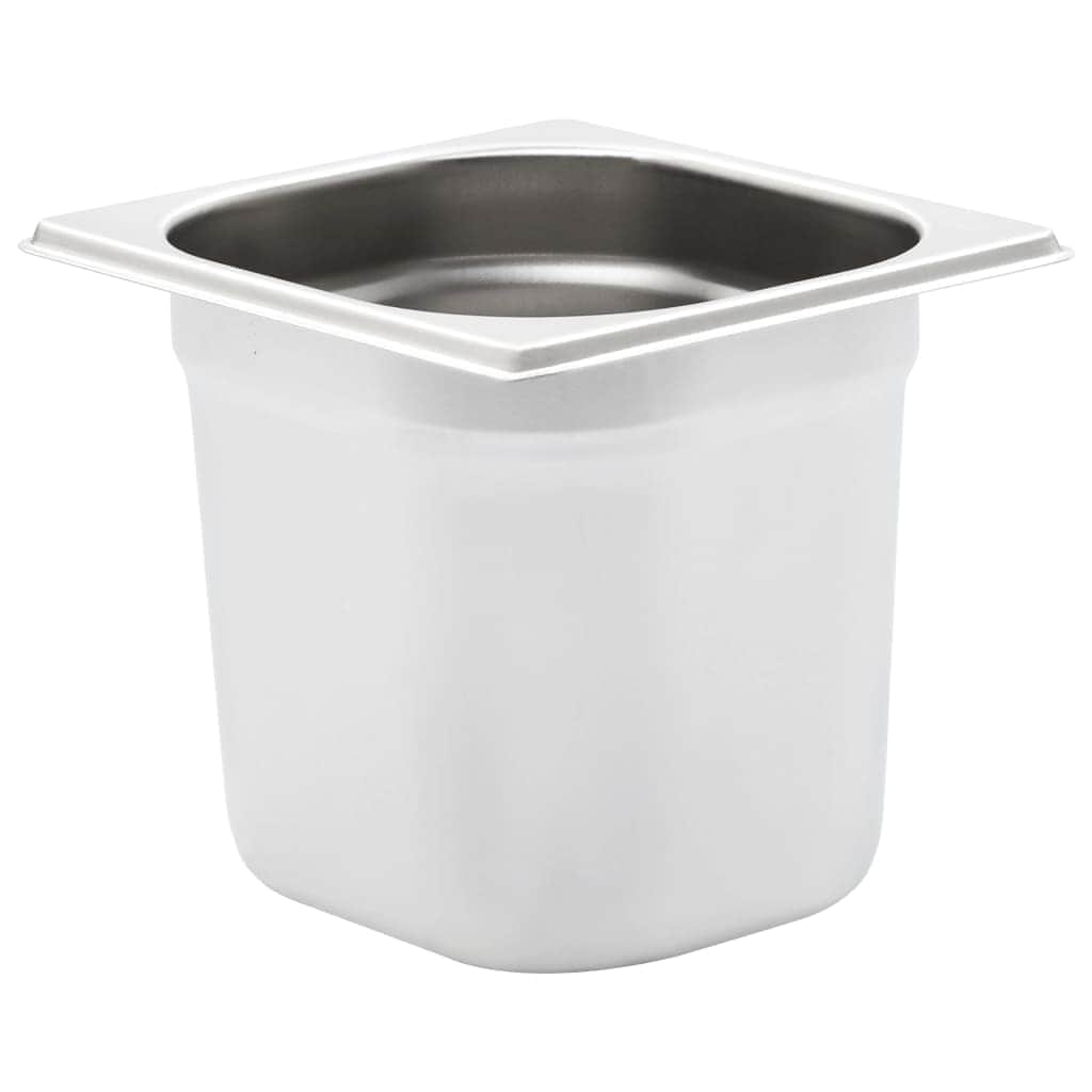 Gastronorm Containers 8 pcs GN 1/6 150 mm Stainless Steel